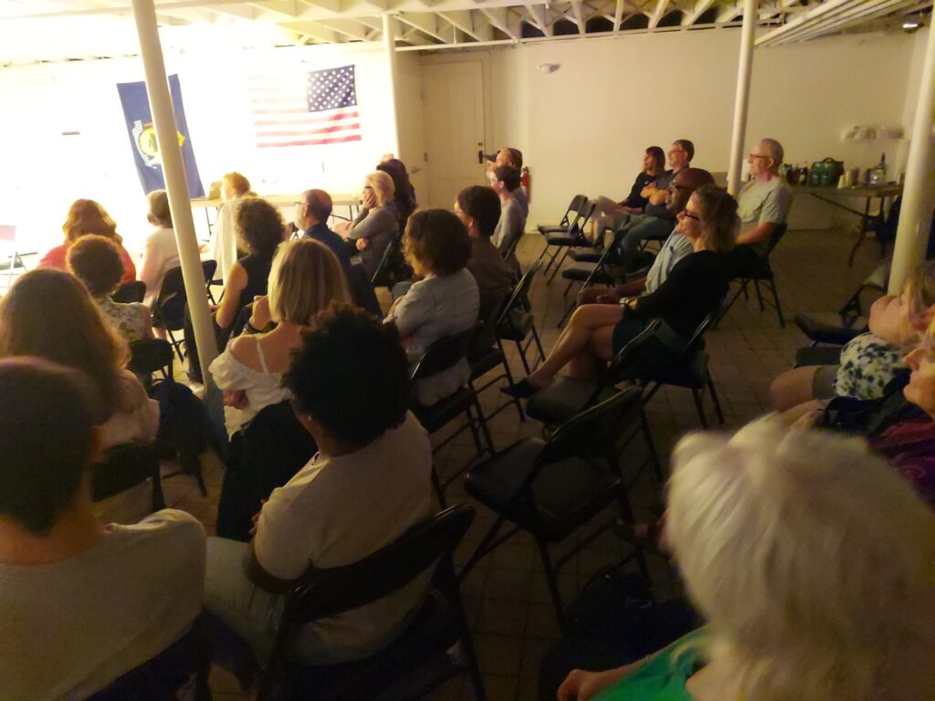 Audience at Laugh Sanctuary show in Portland Maine