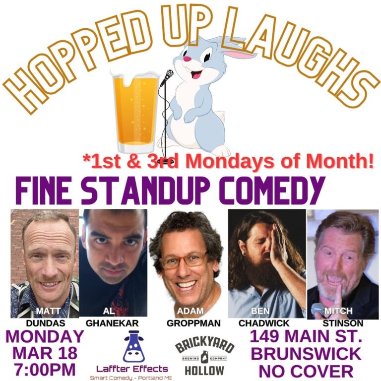 Standup comedy show in Brunswick, ME