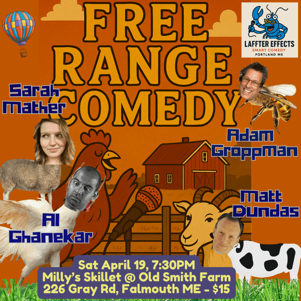 Free Range Comedy standup Portland Maine
